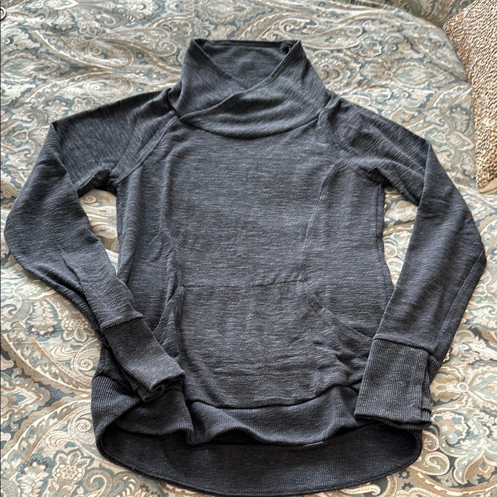 Athleta | Women's Gray Mockneck Activewear Sweatshirt